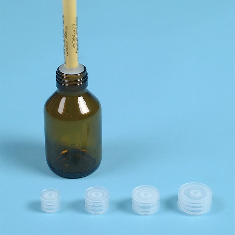 Insert Bottle Adapter, Plastic, Clear, 24mm