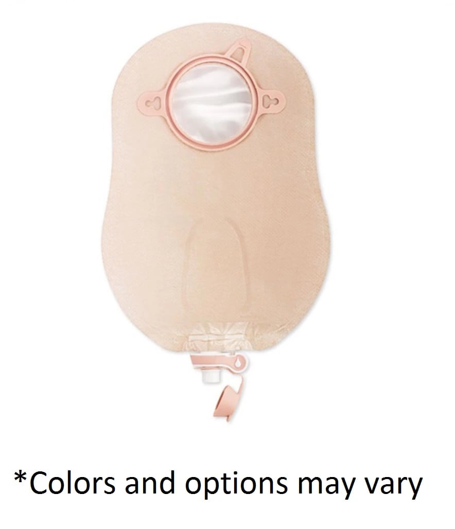 Hollister New Image 2-Piece Urostomy Pouch, Beige/Red, Standard