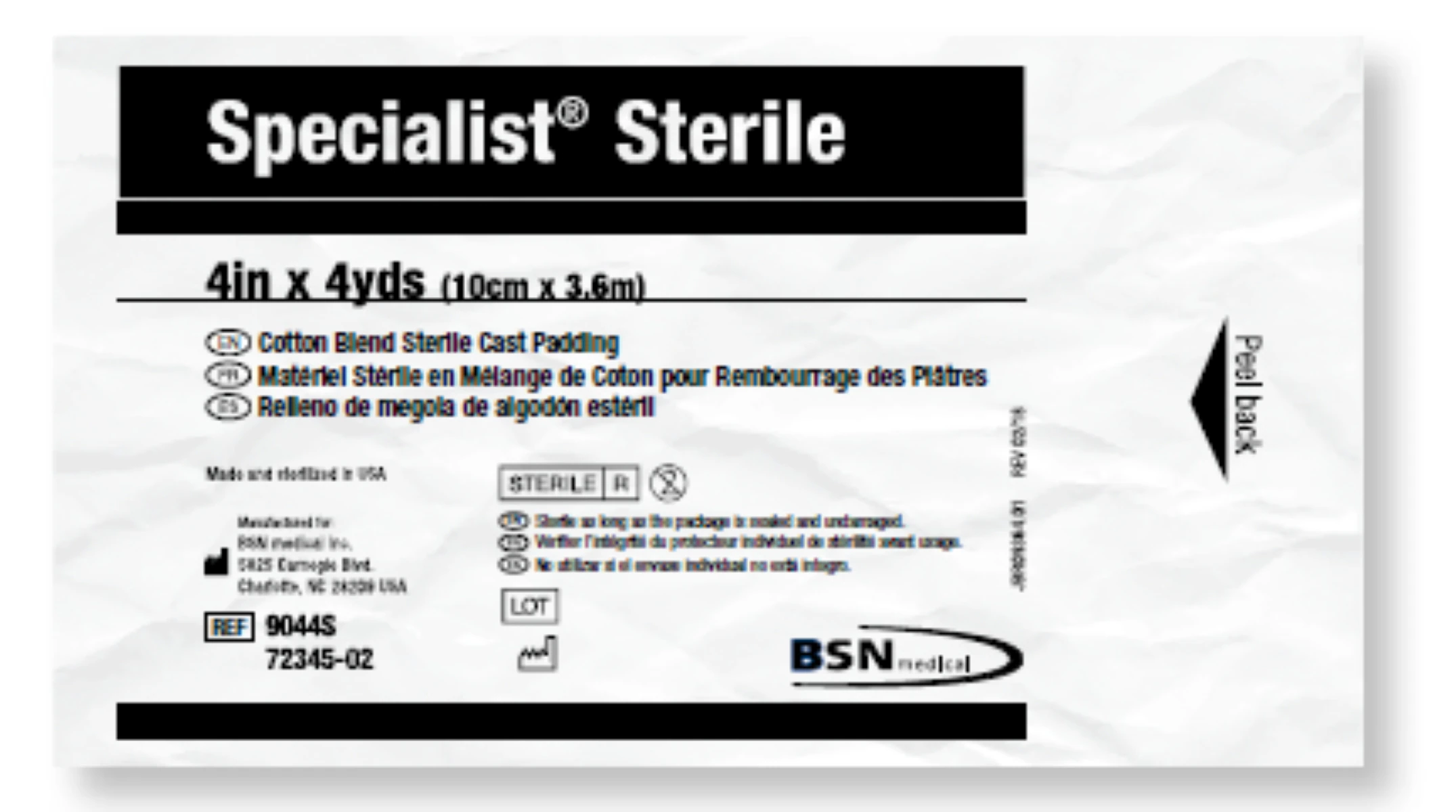 Specialist Cast Padding, Sterile, White, 6" x 4 yd