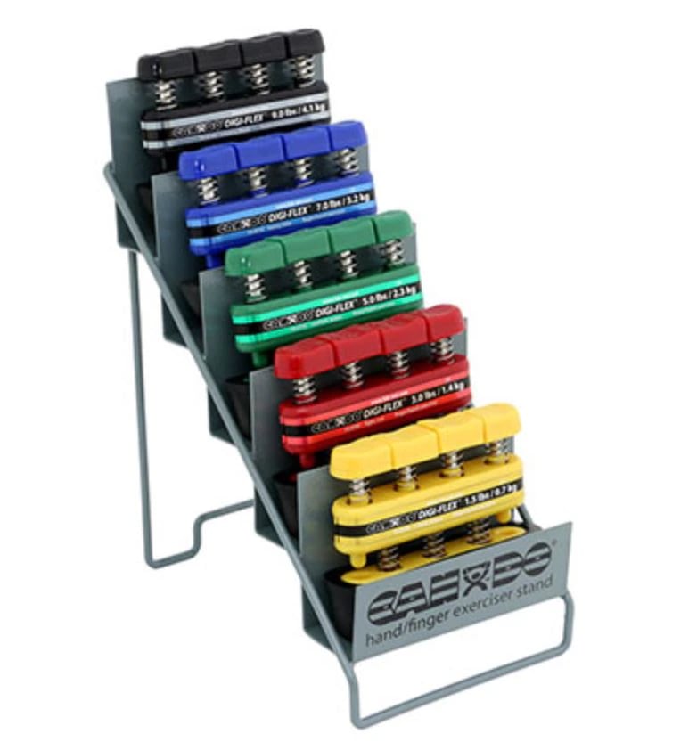 CanDo Digiflex Hand Exerciser, Color-Coded Resistance (Yellow/Red/Green/Blue/Black)