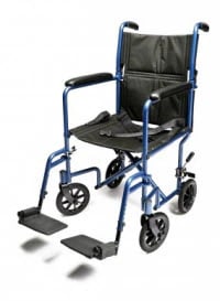 Graham-Field Transport Wheelchair, 19" Seat Width, 250 lb Capacity