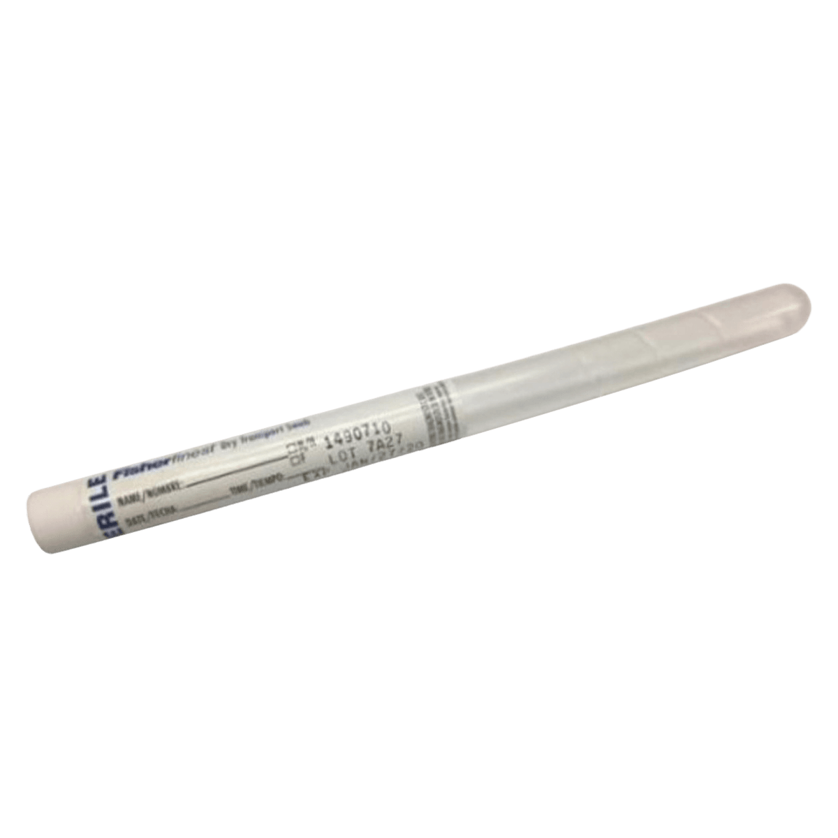 Fisherbrand Dry Culture Transport Swab, Sterile, White, Rayon Tip, Attached Cap, 100/Package