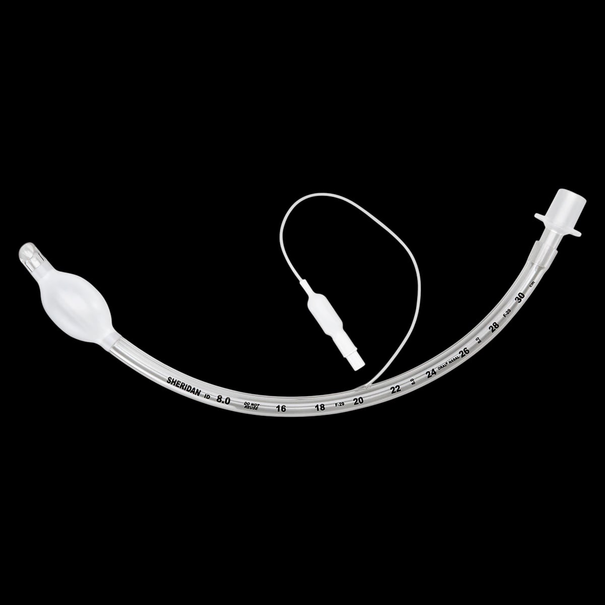 Sheridan/CF Endotracheal Tube, Cuffed, 4.0mm (Size 4), Disposable, 10/Box