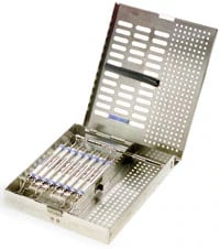 Statim8 Cassette, Double Hinged, Standard, Stainless Steel, 8 Instruments, 6 3/4 x 8 1/8 x 1 1/8 in