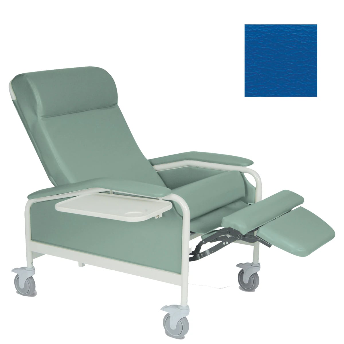 Winco CareCliner XL Clinical Recliner, Royal Blue, Vinyl, 450 lb Capacity