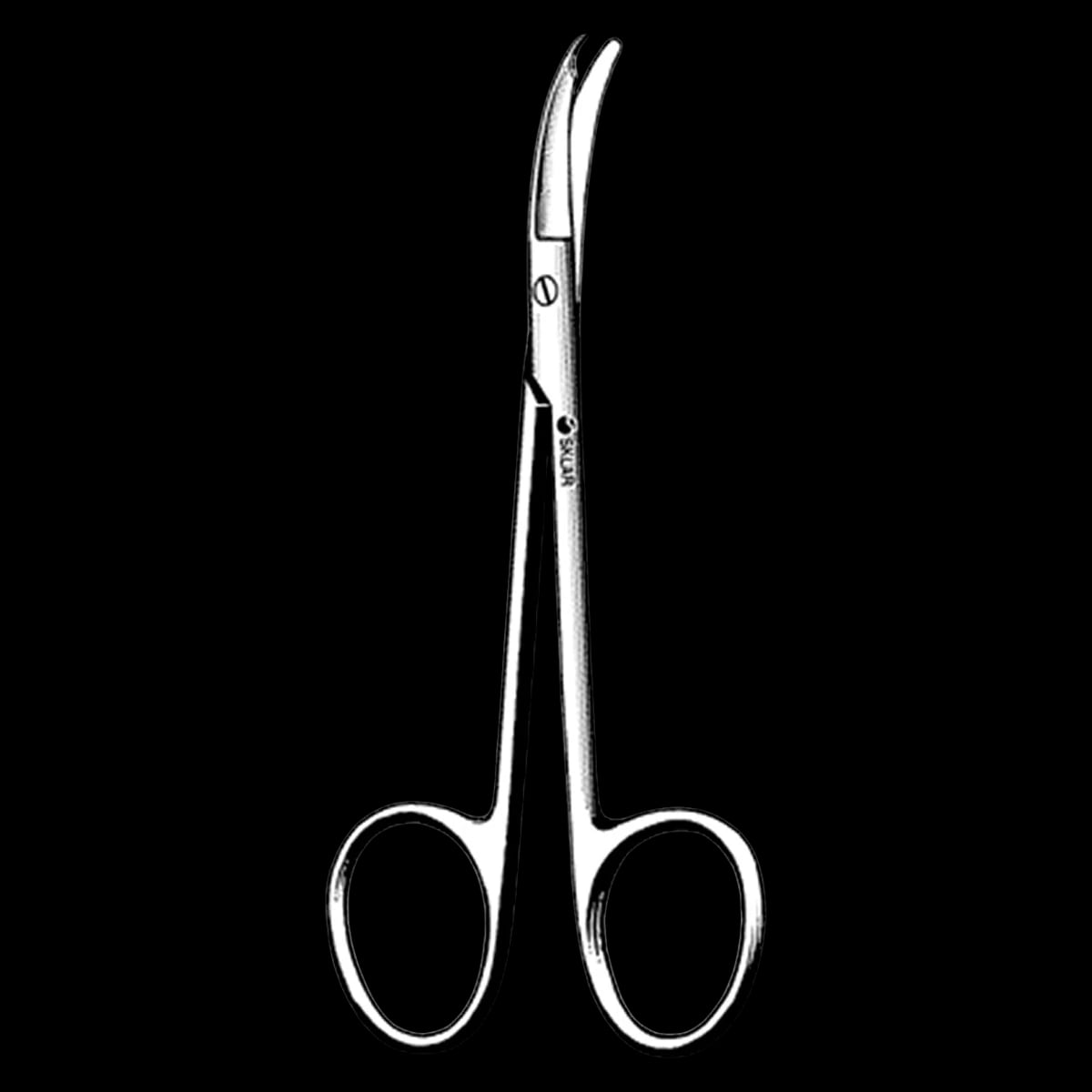 Sklarlite Shortbent Suture Scissors, Curved, 3-1/2", Stainless Steel, Non-Sterile, Reusable