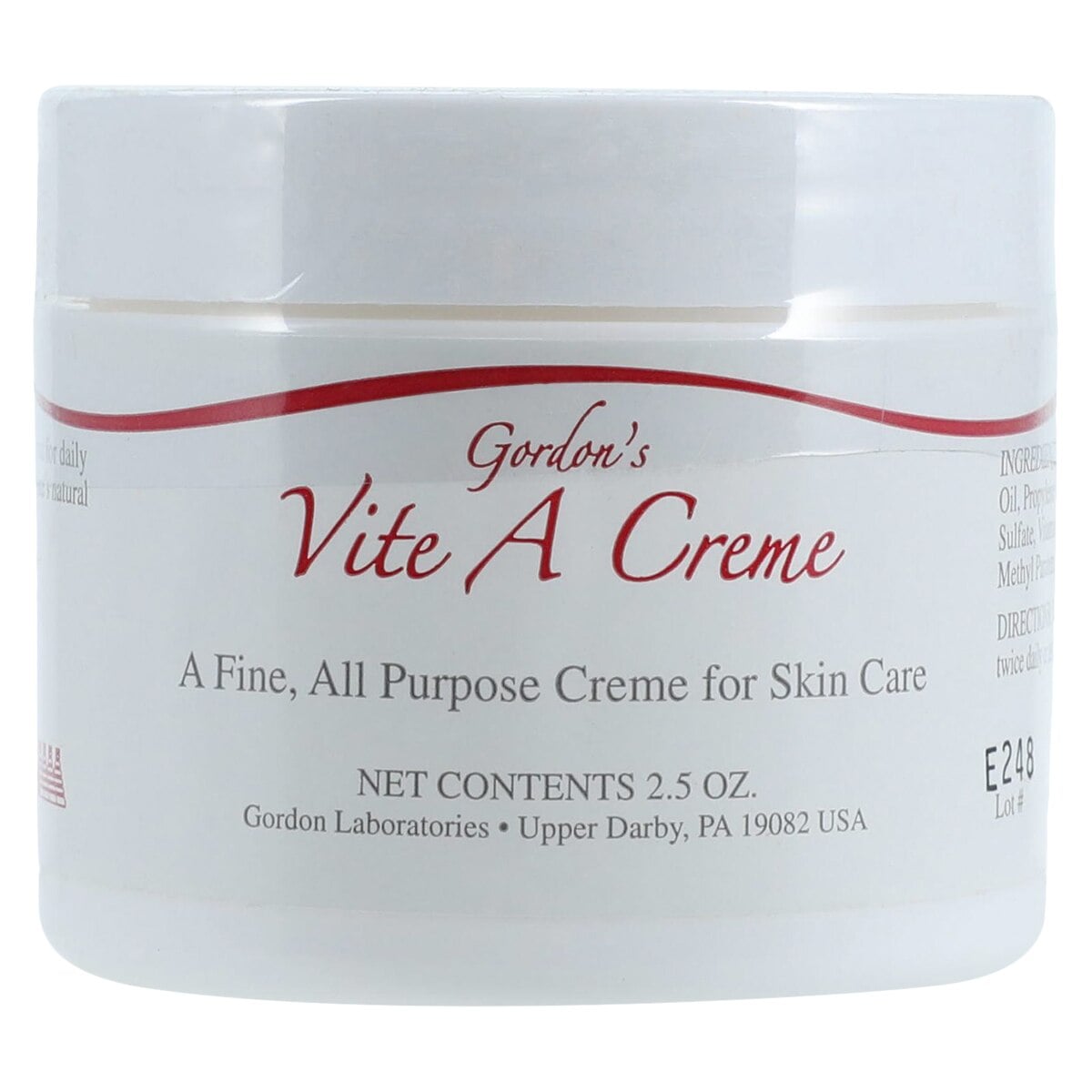 Gordon's Vit-A Cream, 2.5 oz Tube
