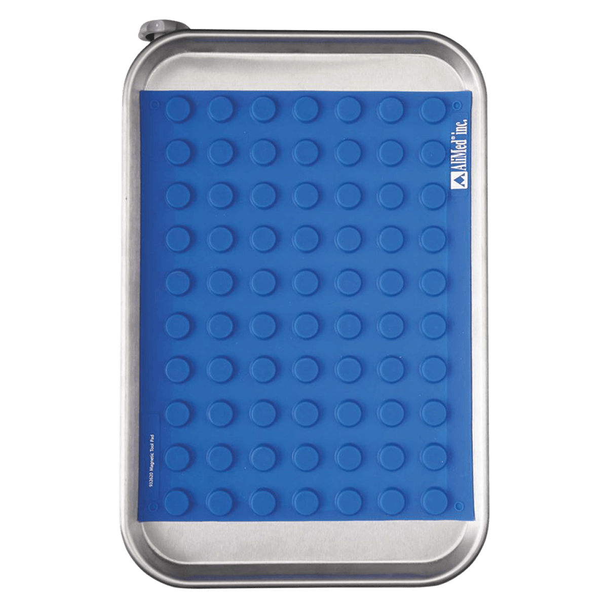 Alimed Instrument Pad, Magnetic, Blue, 11" x 14", Synthetic Vinyl, Autoclavable, Reusable, Each