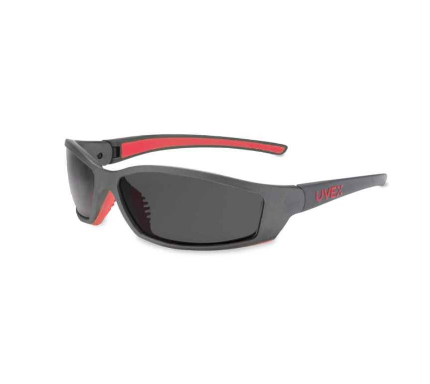 Hager Worldwide Sports Pro Eyewear, Tinted Grey/Red Photochromic Lens, Ratcheting Temples, Padded Nose Piece, Lifetime Frame Guarantee