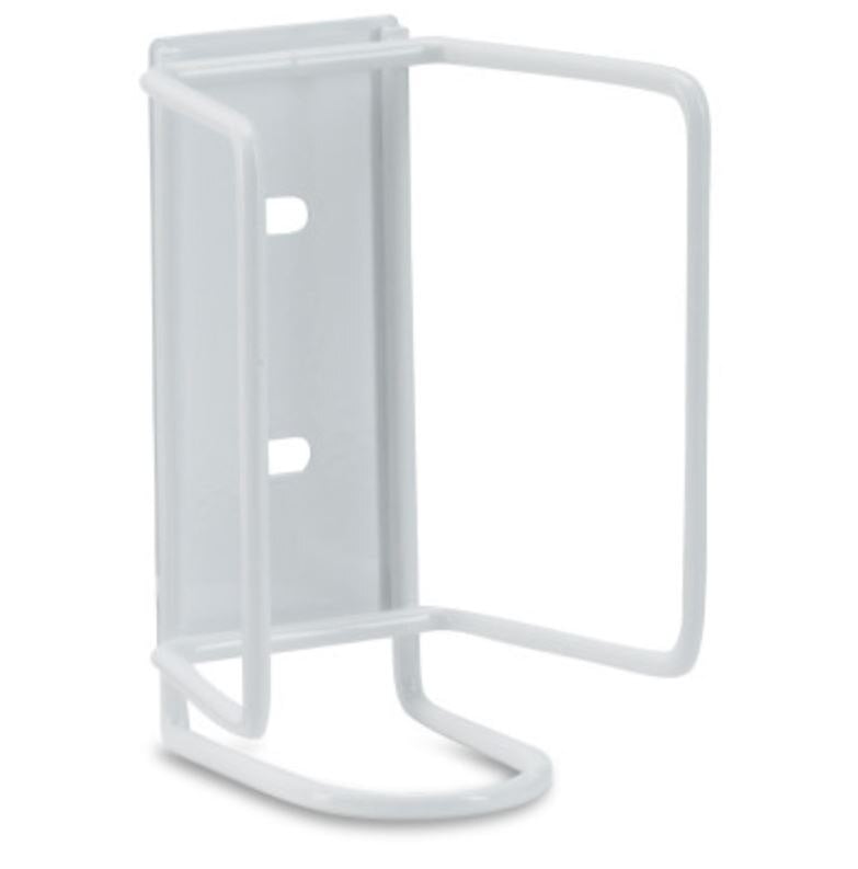 Gojo Industries Mounting Bracket for 535 mL Pump Bottle Hand Sanitizer, White Metal, 6/Case