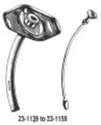 Jackson Tracheostomy Tube, Stainless Steel, Uncuffed, Each