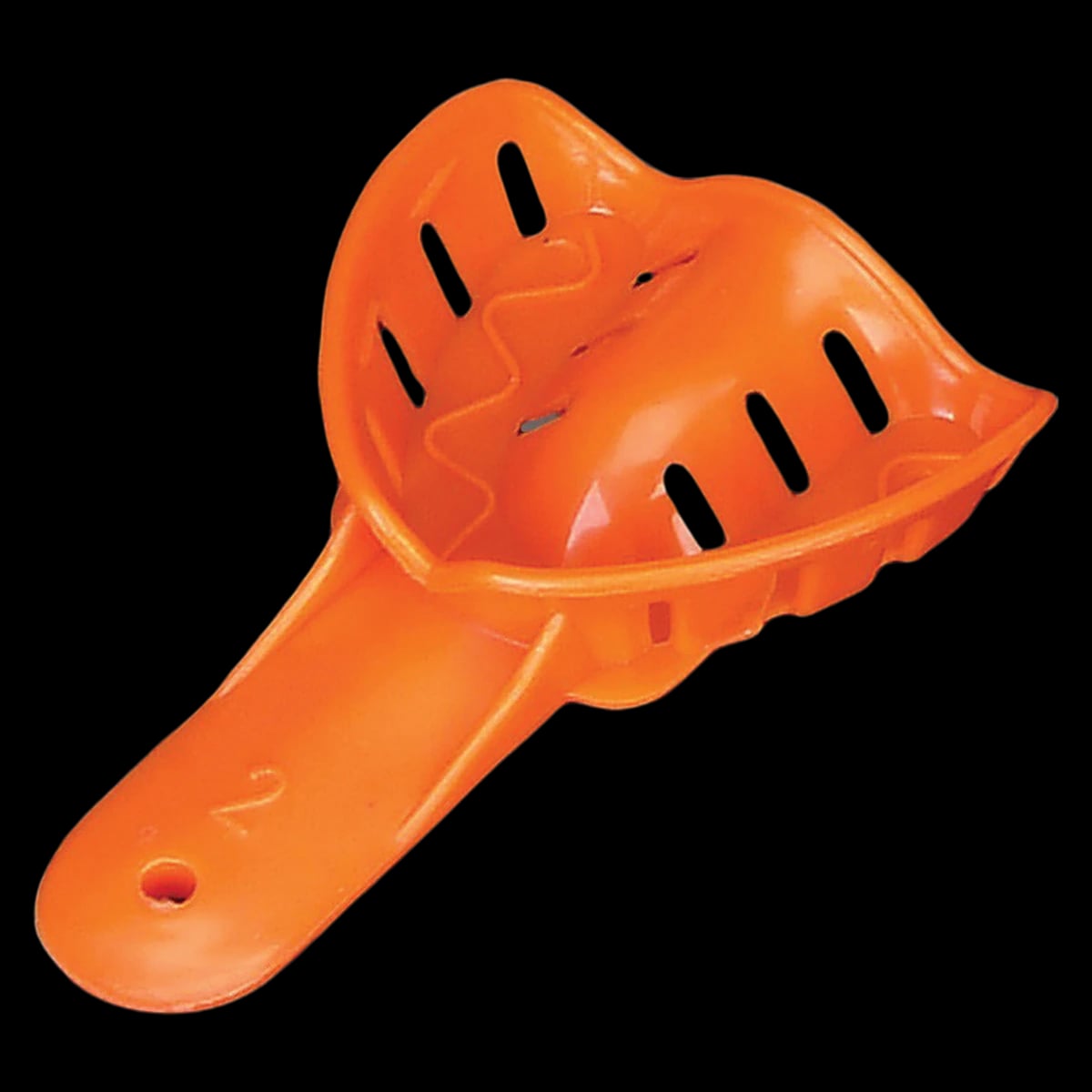 Excellent-Colors Ortho Impression Trays #2 MED-UP/Orange 25/Pk, ITO-2U