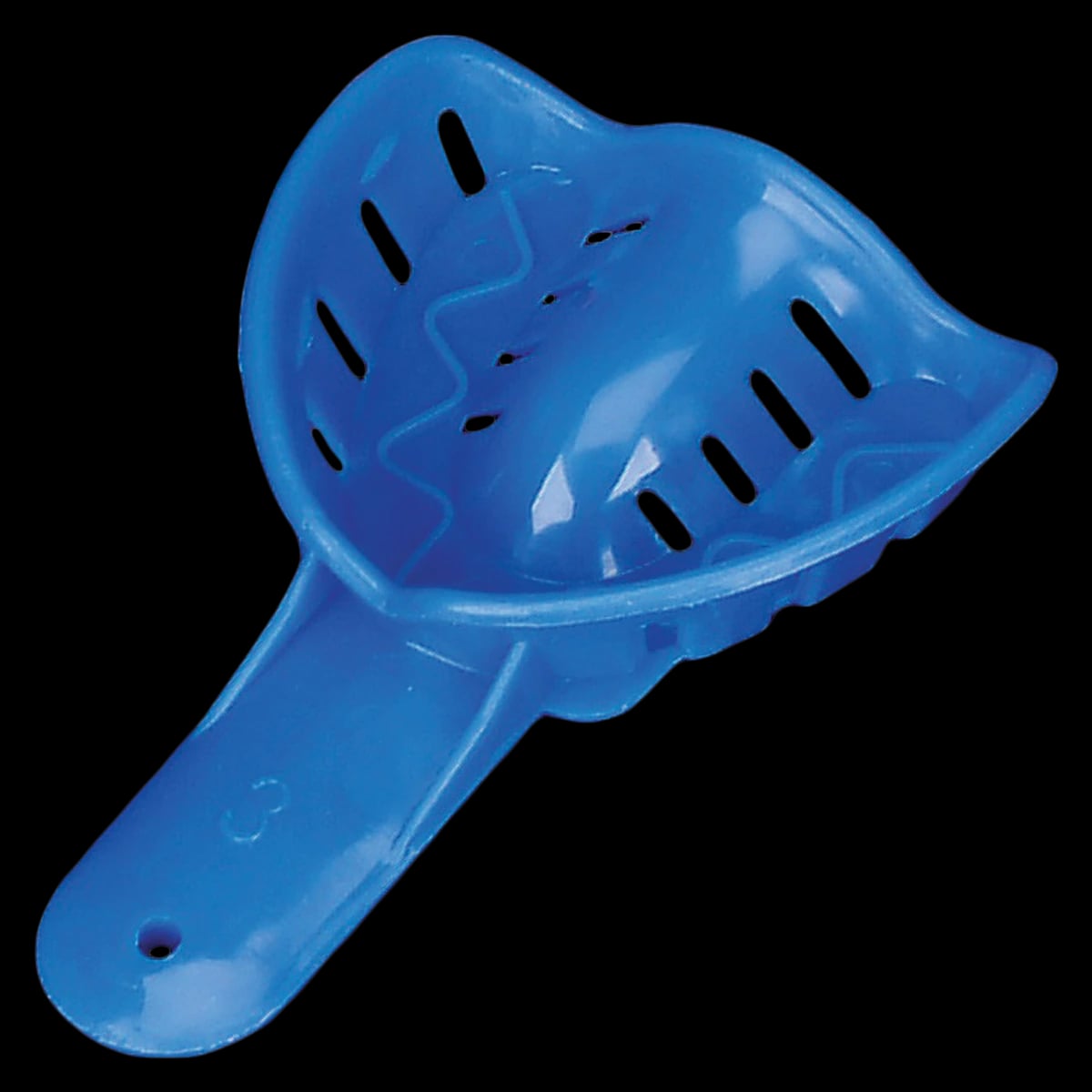 Excellent-Colors Disposable Ortho Impression Trays, Child, Upper #3, Large, Blue, Perforated, 25/Pk, ITO-3U