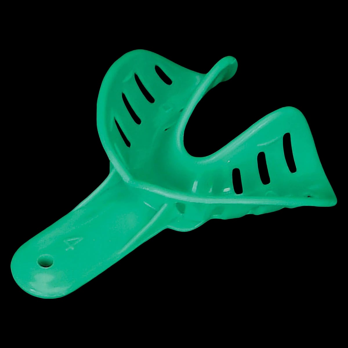 Plasdent Excellent-Colors Disposable Ortho Impression Trays, Adult Small Lower #4, Green, Perforated, 25/Pk, ITO-4L