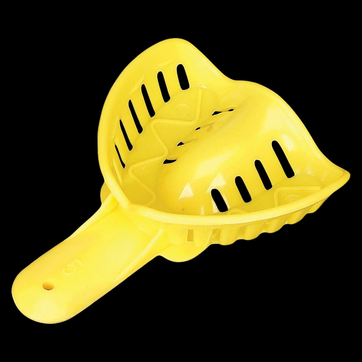Plasdent Excellent-COLOR Disposable Impression Tray, Adult Medium Upper, #5, Yellow, Perforated, 50/Bag, ITO-5U-50