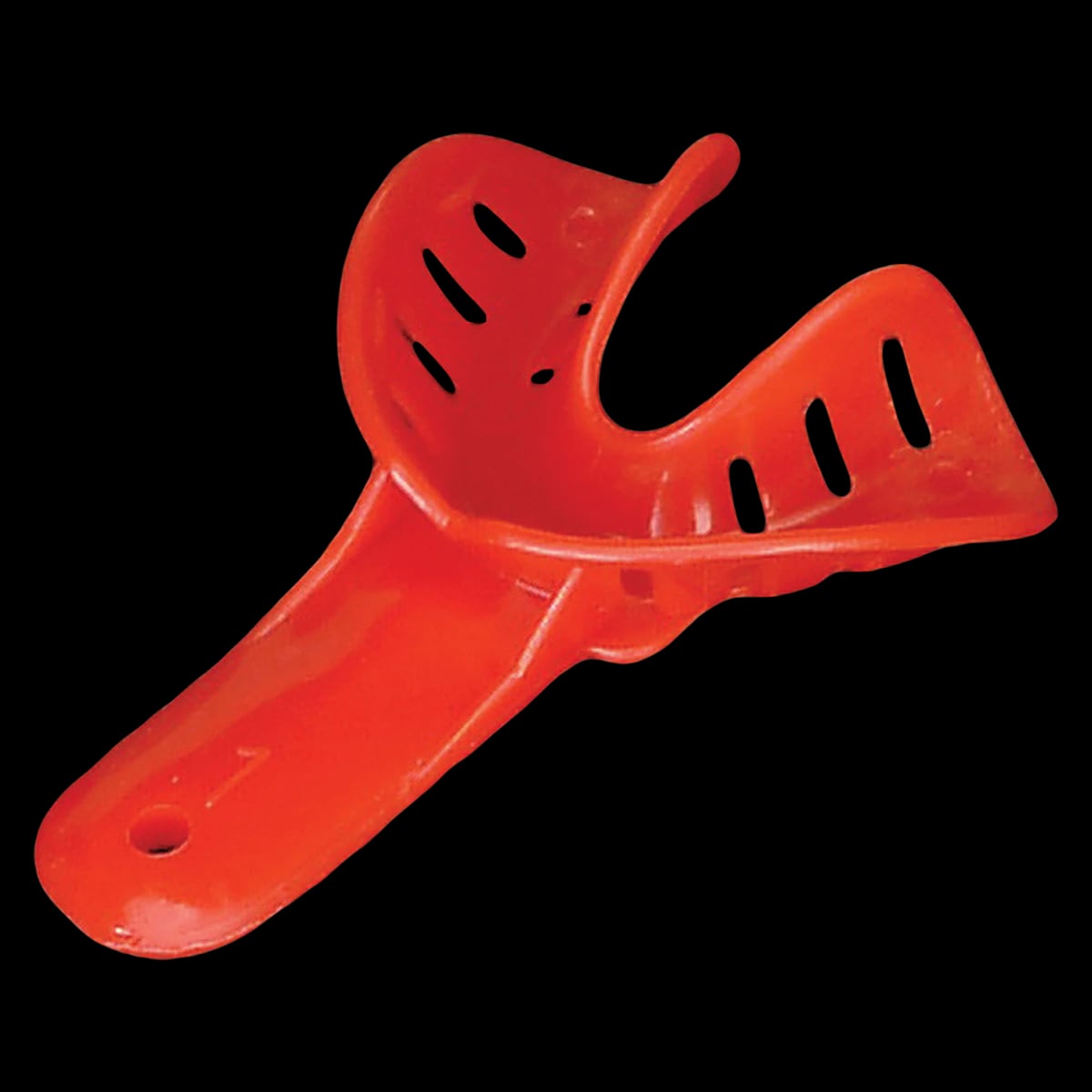 Excellent-Colors Ortho Impression Trays, Perforated, #1 Small Lower, Child, Red, 25/Pk, ITO-1L