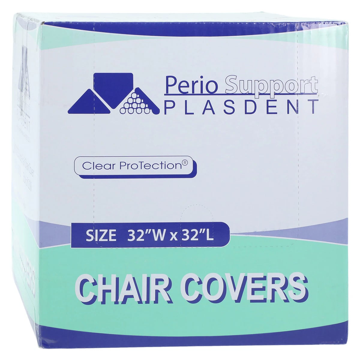 Plasdent Wide Half Chair Cover Sleeves, Clear, 32" x 32", 200/Box, PS3825