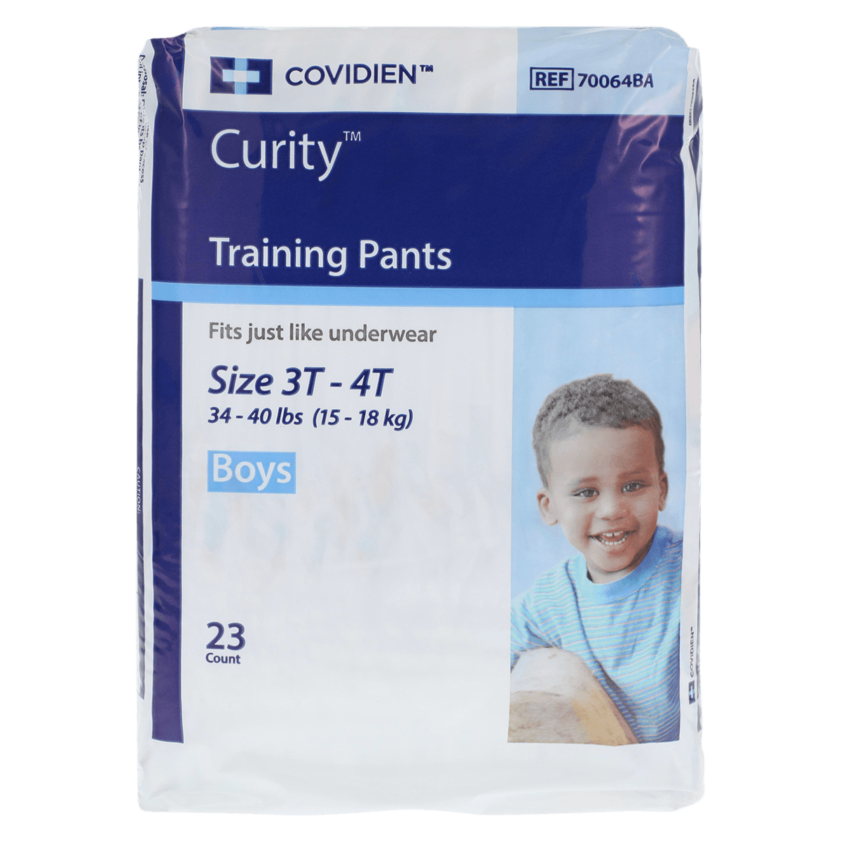 Curity Training Pants, Youth, Heavy Absorbency, Boy Print, Large, 32-40 lbs, 92/Case