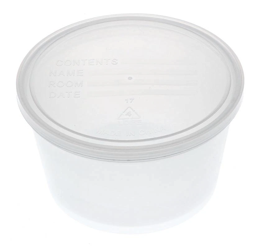 Medline Denture Container, Clear, 250/Case