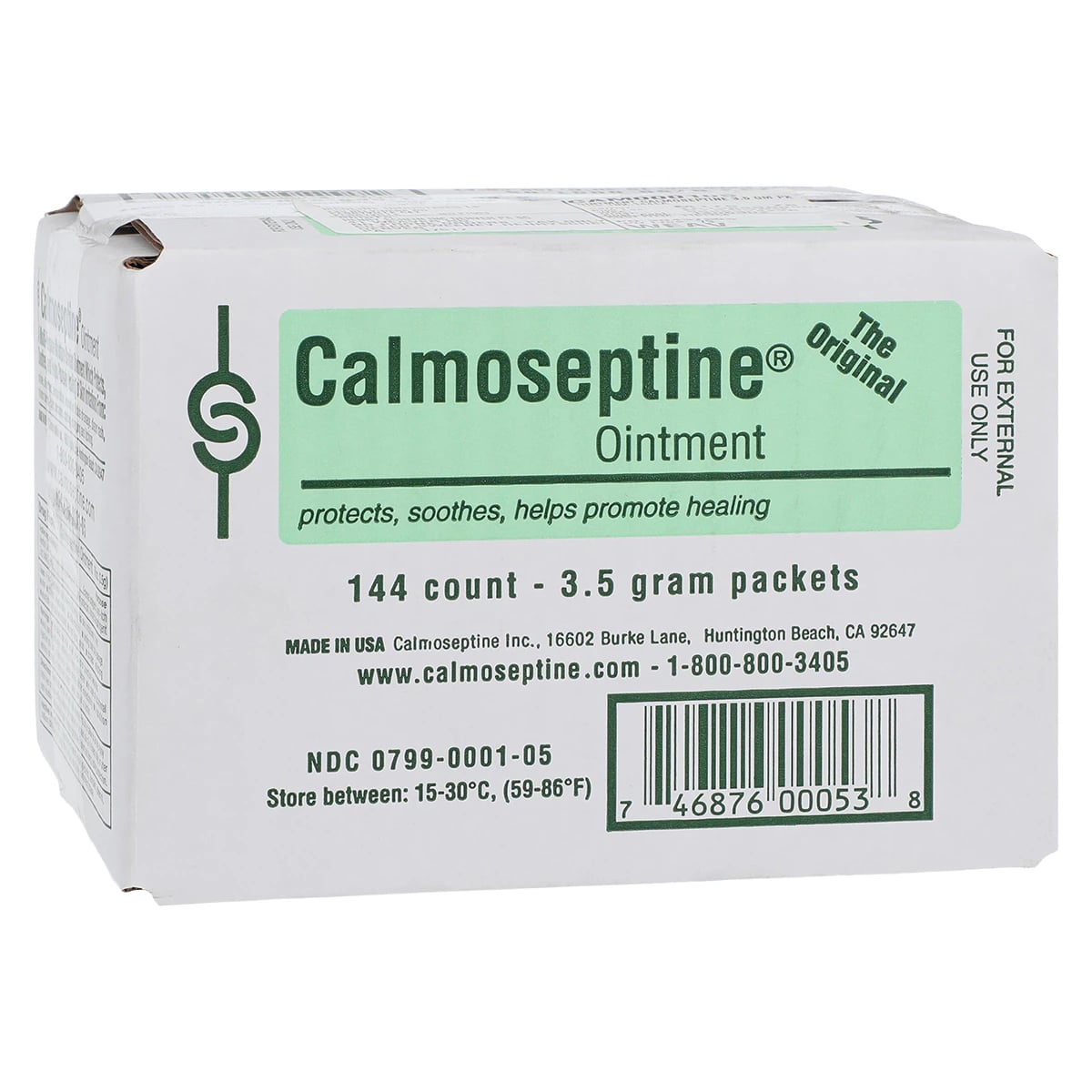 Calmoseptine Barrier Ointment, Menthol/Lanolin, 144/Box