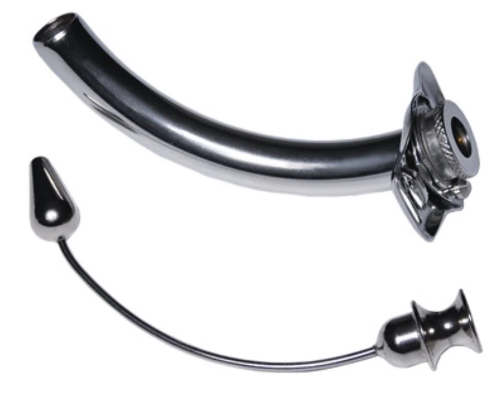 Jackson Improved Tracheostomy Tube, Stainless Steel, Size #6, Reusable