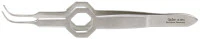 Miltex Foerster Dressing Forceps, Curved, 3-3/4", Stainless Steel, Autoclavable, Each