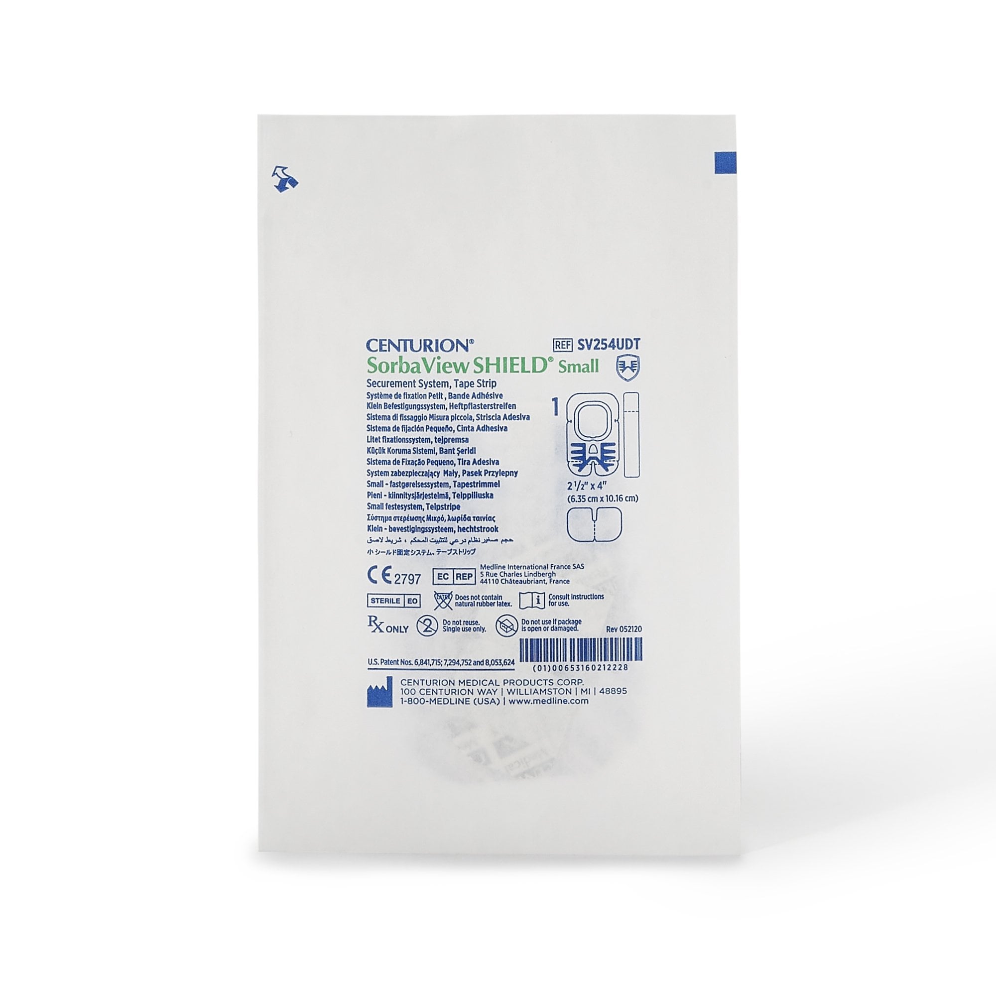 Medline SorbaView Ultimate Film Window Dressing, 2-1/2" x 4", Sterile, Small, Adhesive, Transparent, Absorbent