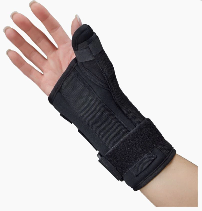DeRoyal Wrist/Thumb Splint, Foam, Left, 8 Inch, Size Small