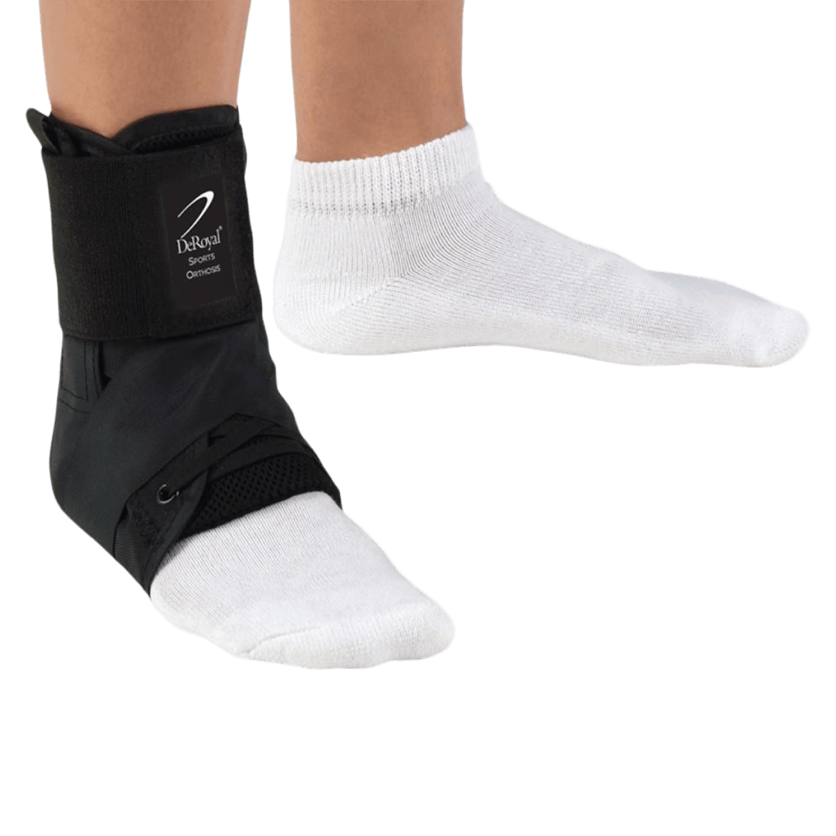 DeRoyal Sports Orthosis Ankle Lace-Up Brace, Universal, Adult, 2X-Large, Nylon, 15-16"