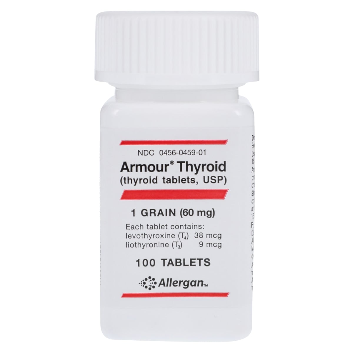 Armour Thyroid Tablets, 1 Grain (60mg), 100/Bottle