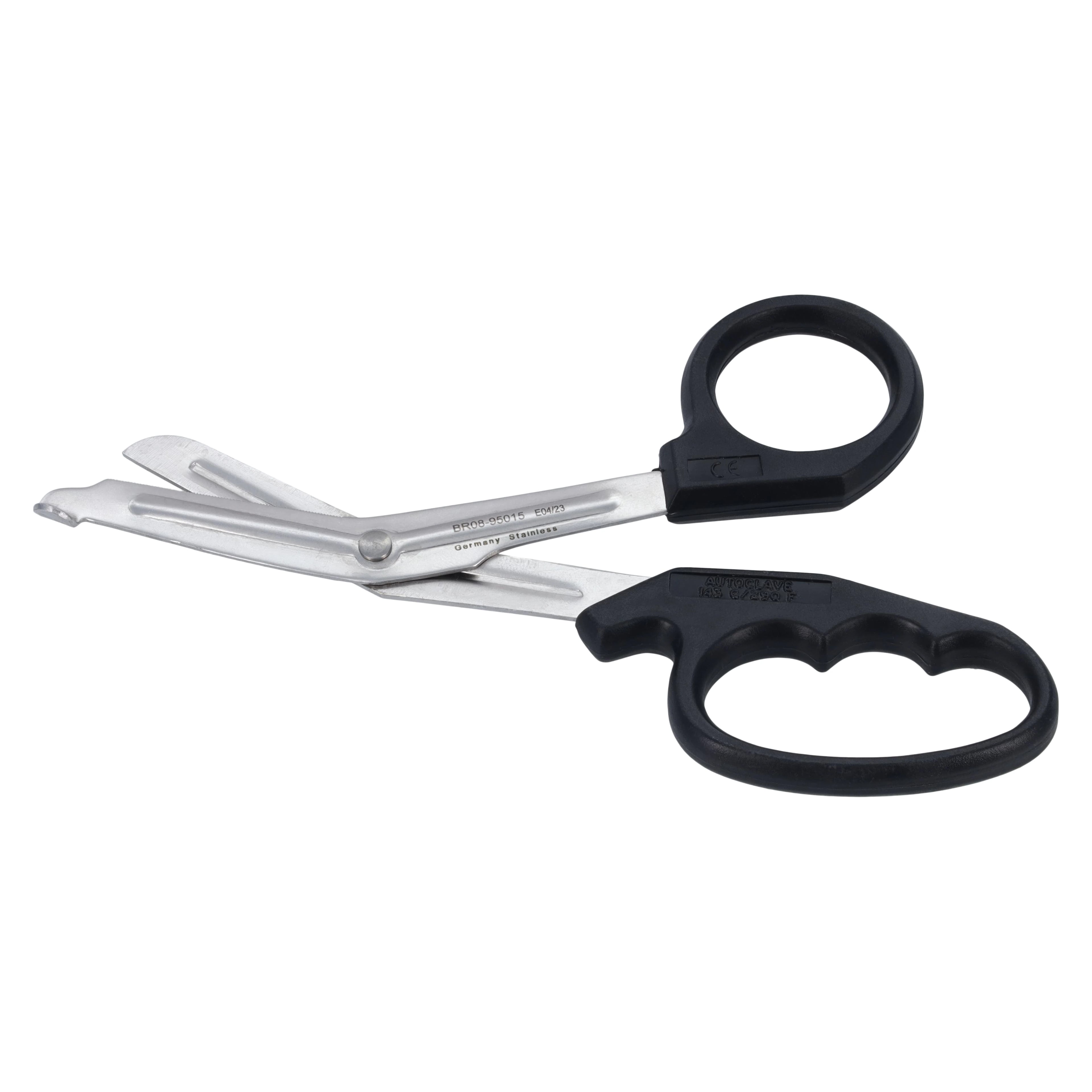 Bandage & Utility Scissors, Angled 6" Stainless Steel, Non-Sterile, Reusable, Each