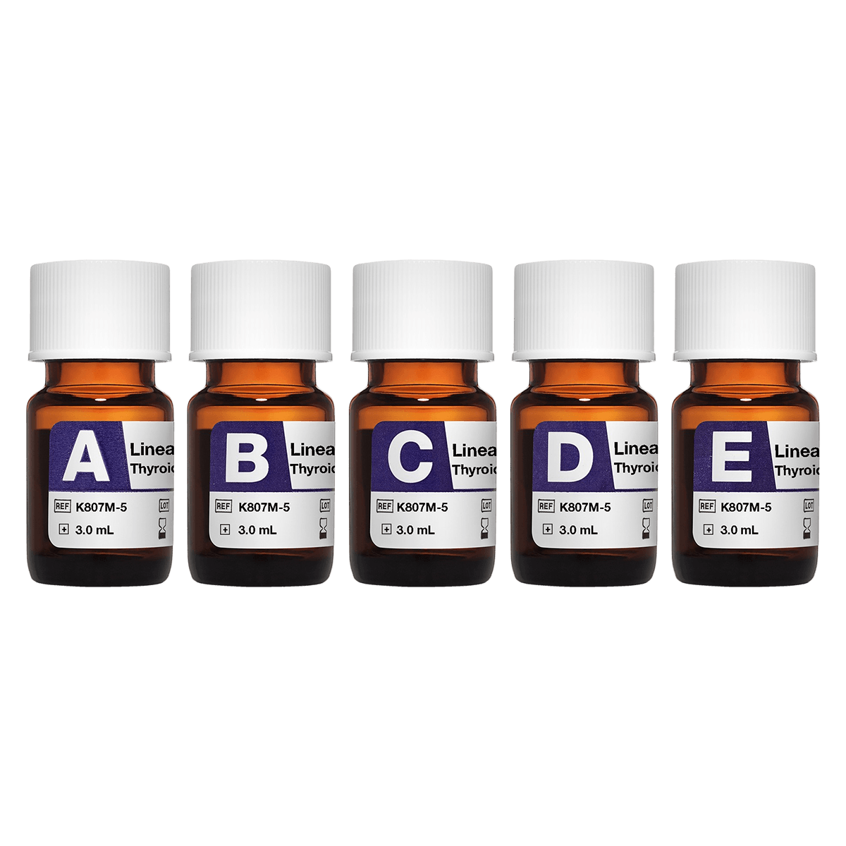 Audit Microcontrols Micro FD Thyroid 5-Level Linearity Set, 10 x 3 mL, for Siemens Centaur Analyzer