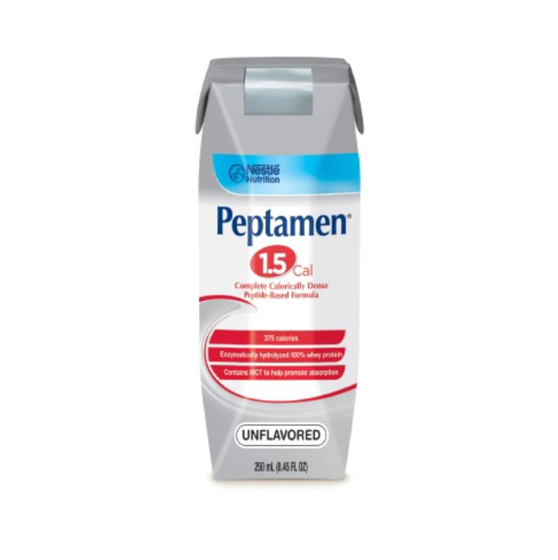 Peptamen 1.5 Enteral Protein Shake, Unflavored, 8.45 oz Carton, 24/Case