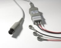ECG Cable 3-Lead Shielded (ICU Medical)