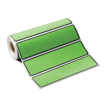 Carstens Label Blank, Green, 200/Roll