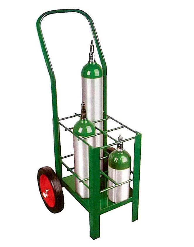 Anthony Welded Products Cylinder Cart for 6 Oxygen Cylinders, 15x18x42"