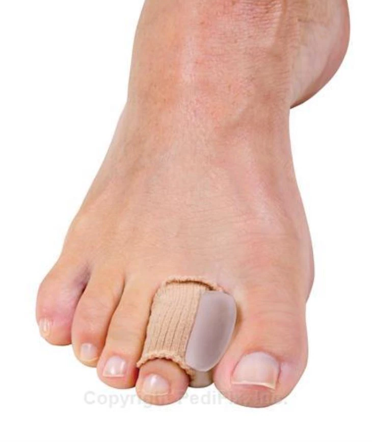 Pedifix Visco-Gel Sleeve Spacer Toe with Fabric, Medium