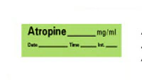 Anesthesia Tape DTI Atropine, Green, 1/2" x 500", 500/Rl