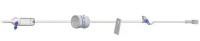 Amsino Amsafe IV Administration Set, Needleless Y-Injection Site, 10 Drops/mL Flow Controller, Priming Volume 20 mL, 90" Tubing, Rotating Male Luer Lock, 50/Case