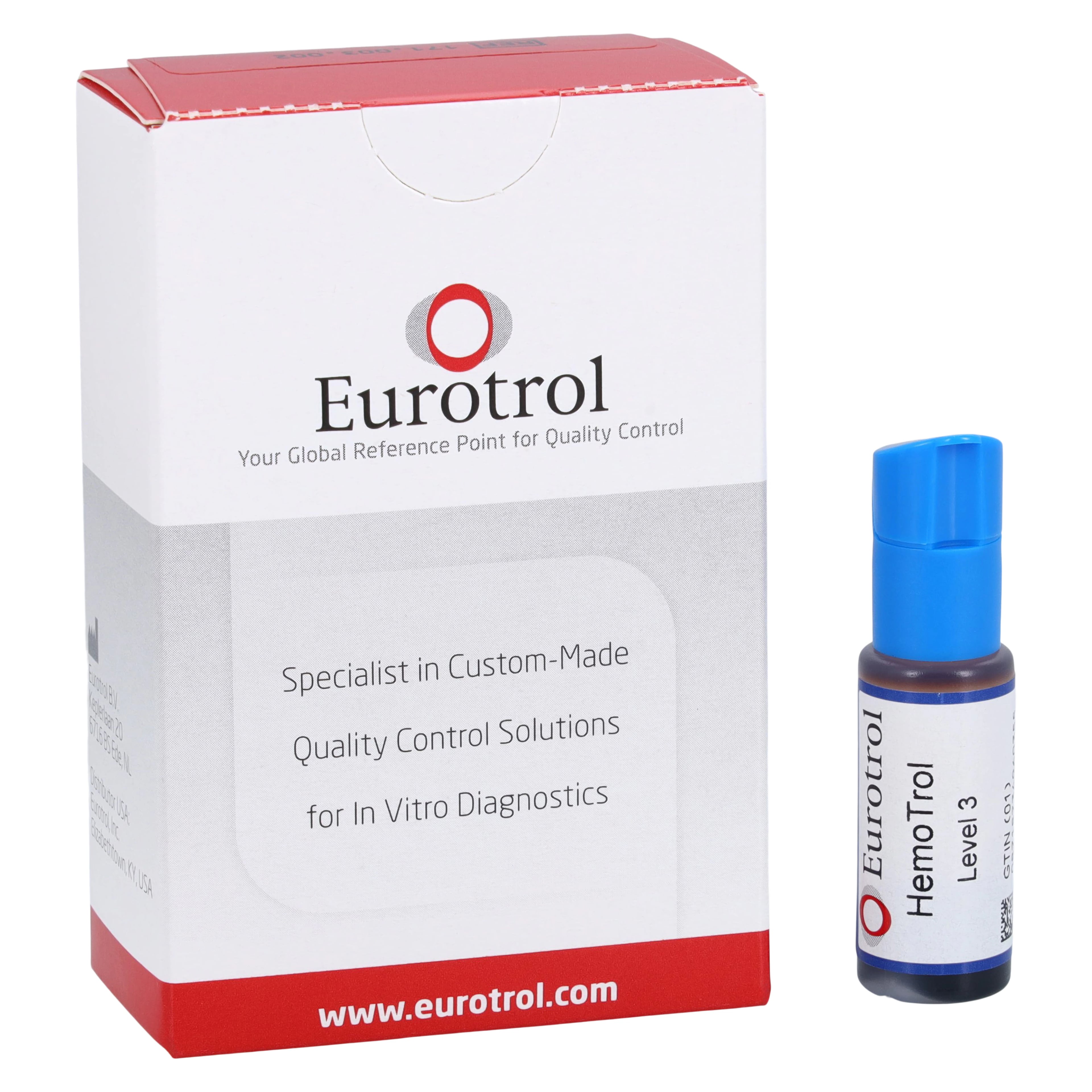 Eurotrol Hemotrol HGB Level 3 High Control, 2 x 1 mL Multi-Analyte Liquid