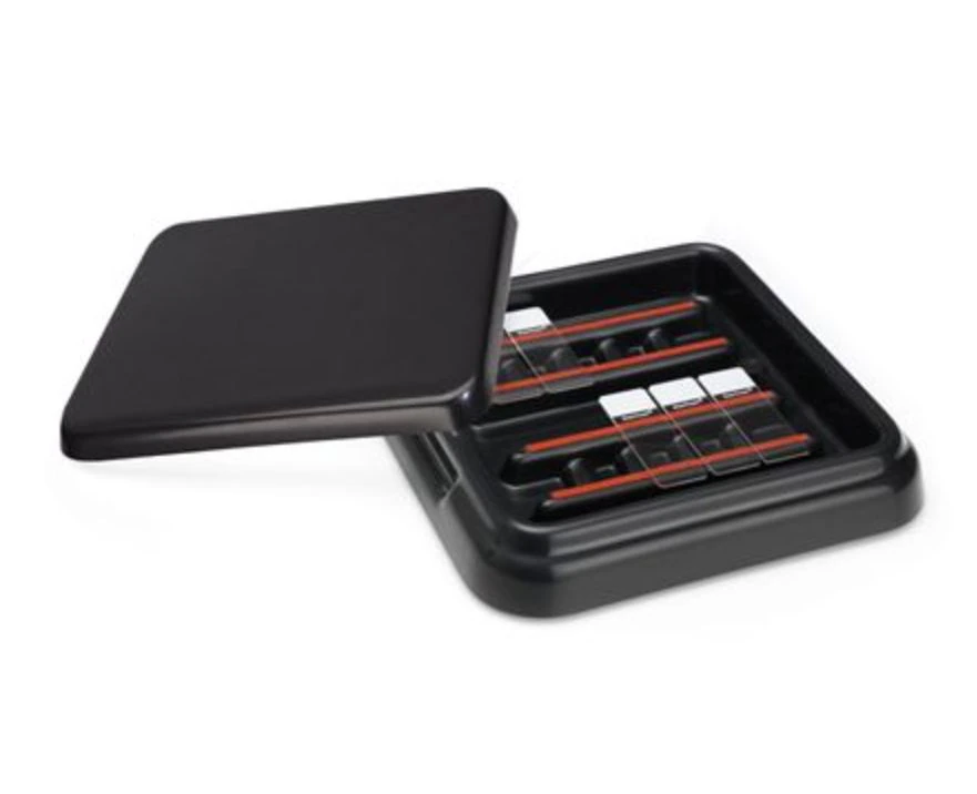 Marketlab Mini Stain Tray, 9" x 9" x 1-3/4", Black, Each