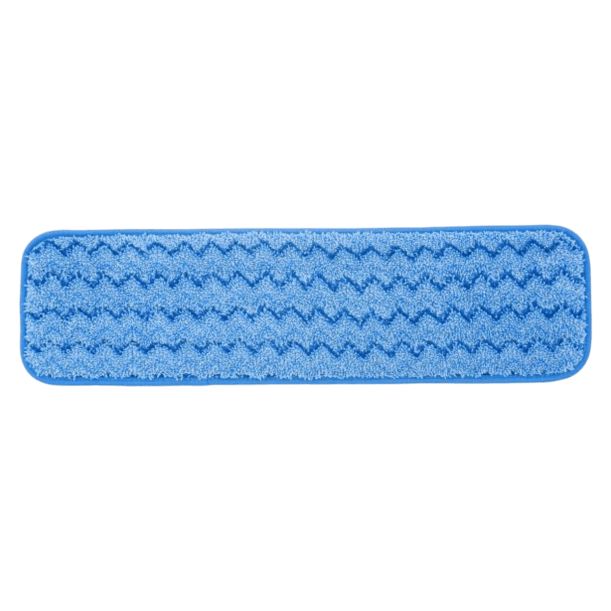 Rubbermaid Commercial Microfiber Wet Mopping Pad, 18", Blue, Hook-and-Loop, 12/Box