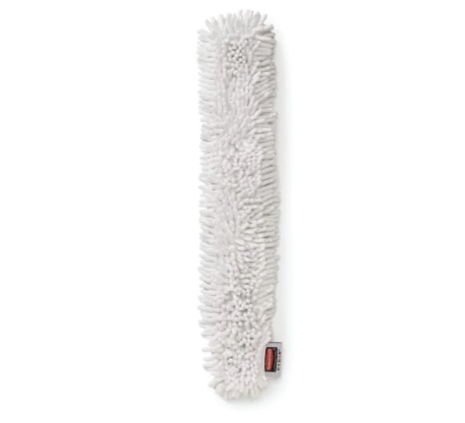 Rubbermaid Commercial HYGEN Quick-Connect Microfiber Dusting Wand Sleeve, White, 6/Pk