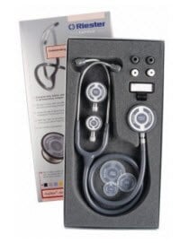 Riester Tristar Stethoscope, Adult/Pediatric/Neonatal, PVC Y Tubing, Blue