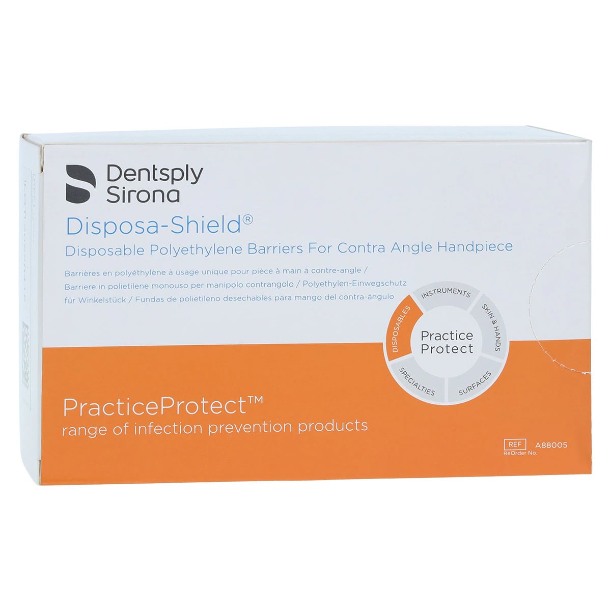 Disposa-Shield Low Speed Contra-Angle Handpiece Covers, 8.5" Long, 500/Box, A88005