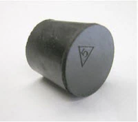 Silicone Test Tube Stopper, Black, 105/Package