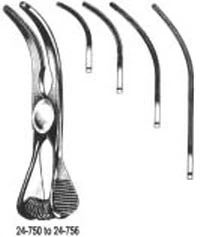 Miltex-Integra Glover Bulldog Clamp, Curved, 3-1/2" Stainless Steel, Each