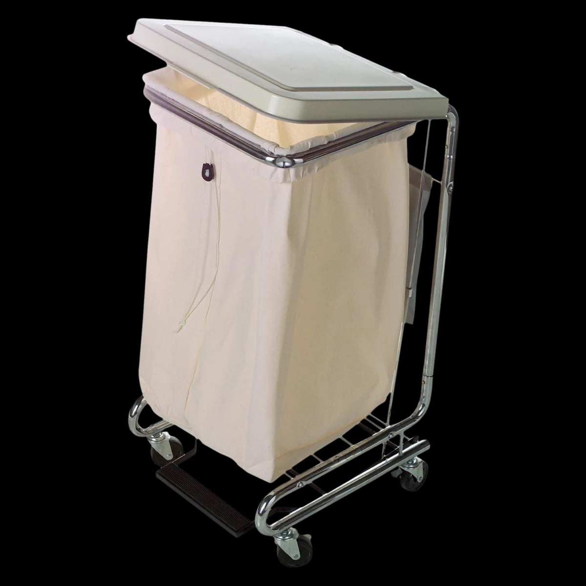 Medline Reusable Hamper Bag, 40" x 40", Flip/Elastic Top, Cotton/Polyester
