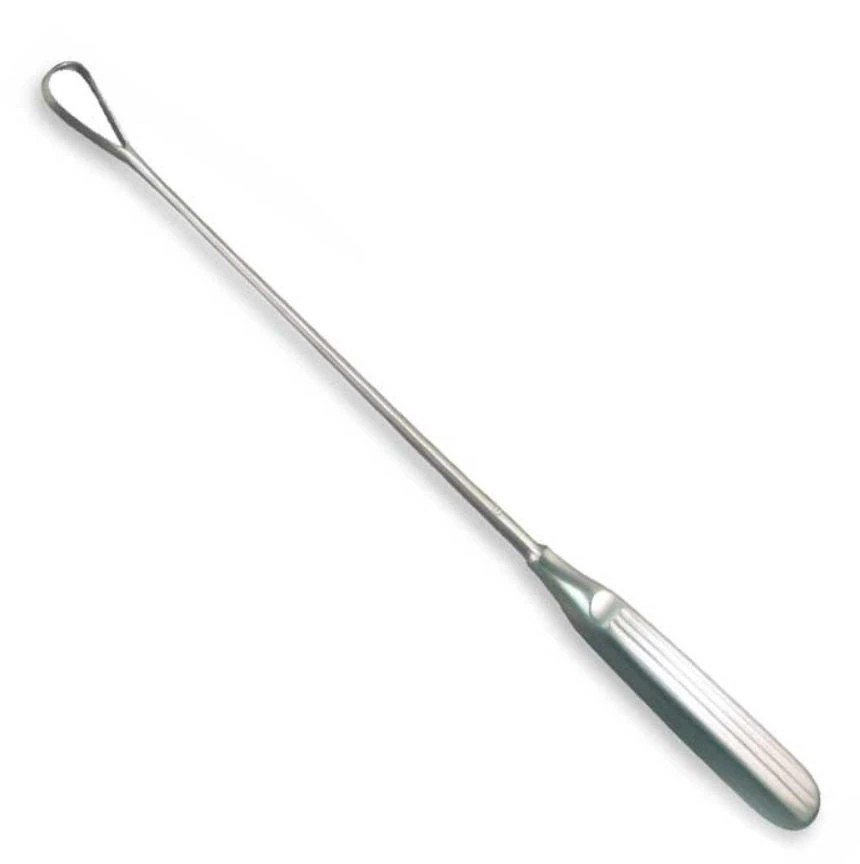 Sims Uterine Curette, 8x4mm, Stainless Steel, Non-Sterile, Reusable, Each