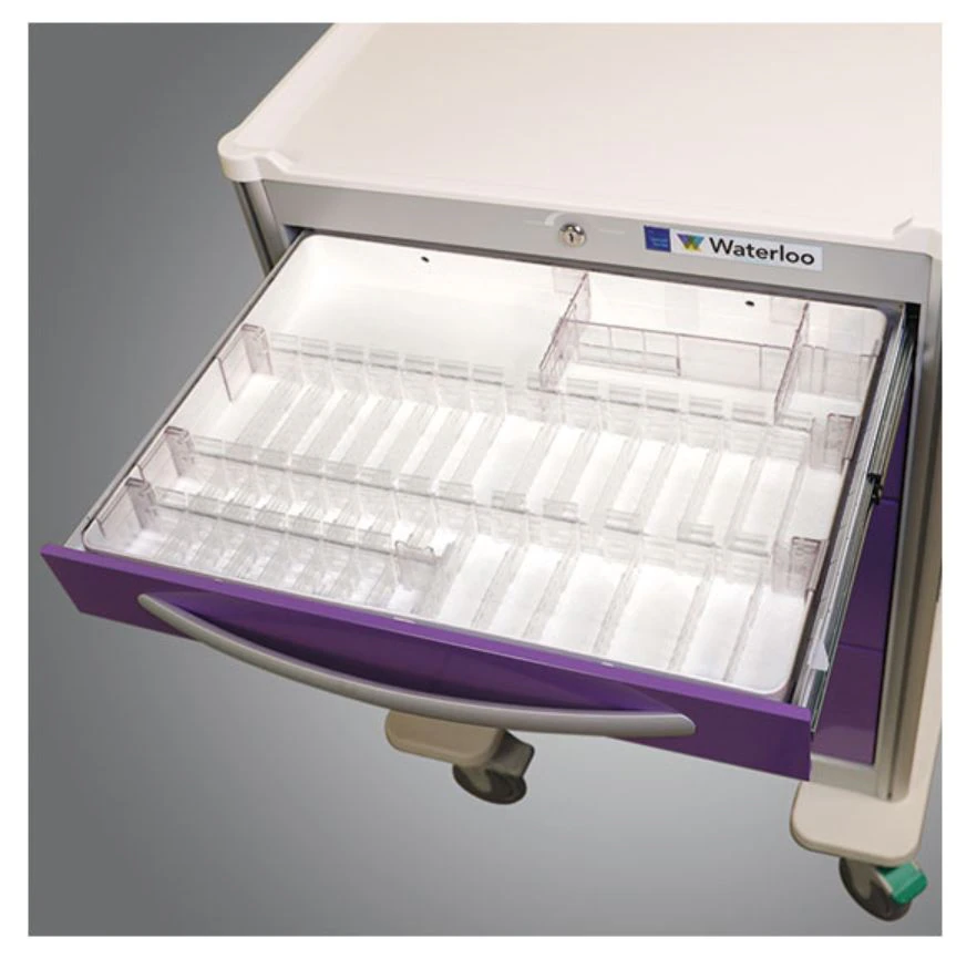 Waterloo Healthcare Divider Tray with Ampule Holders for Unicart